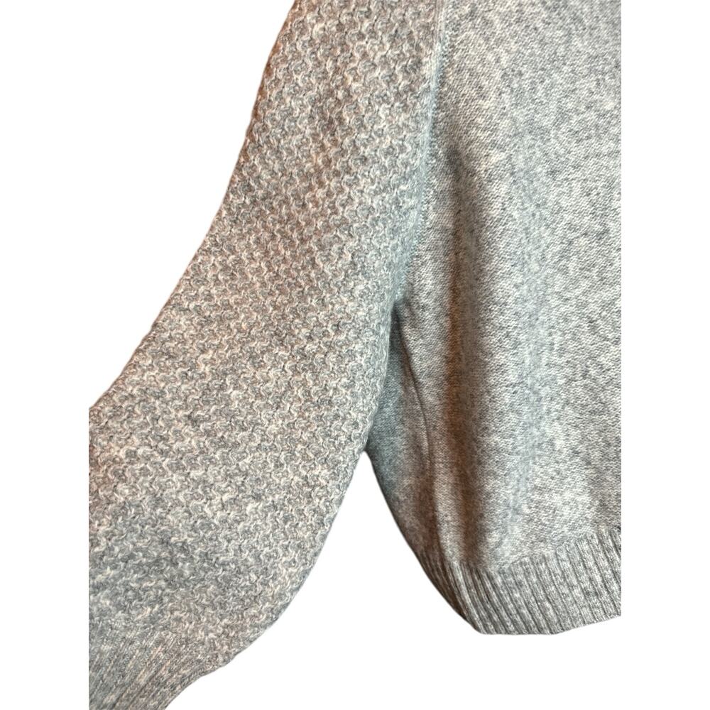 J Crew melange sweater with contrast stitch raglan sleeve - Picture 2 of 4